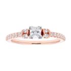 14k Gold Princess Cut 3/4 Carat T.w. Igl Certified Diamond Engagement Ring, Women's, Size: 7.50, White
