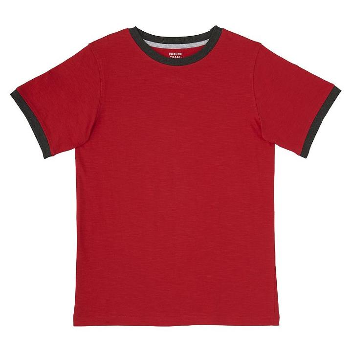 Boys 8-20 French Toast Ringer Tee, Boy's, Size: Medium, Red