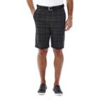 Men's Haggar&reg; Cool 18&reg; Flat-front Plaid Shorts, Size: 42, Grey