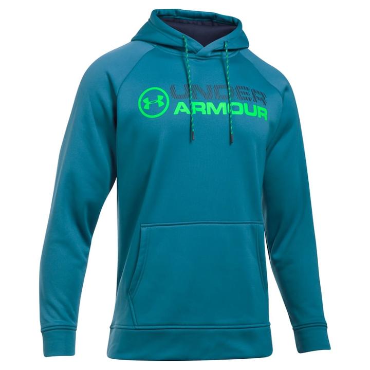 Men's Under Armour Wordmark Storm Fleece Hoodie, Size: Xl, Pink Ovrfl