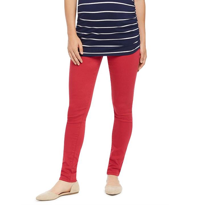 Maternity Oh Baby By Motherhood™ Secret Fit Belly™ Skinny Pants, Women's, Size: Xl, Ovrfl Oth