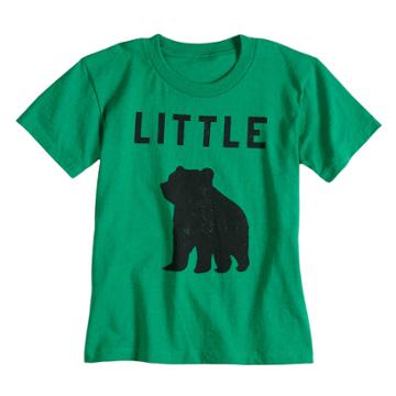 Boys & Girls 4-7x Dad & Me Little Bear Graphic Tee, Size: 7x, Green