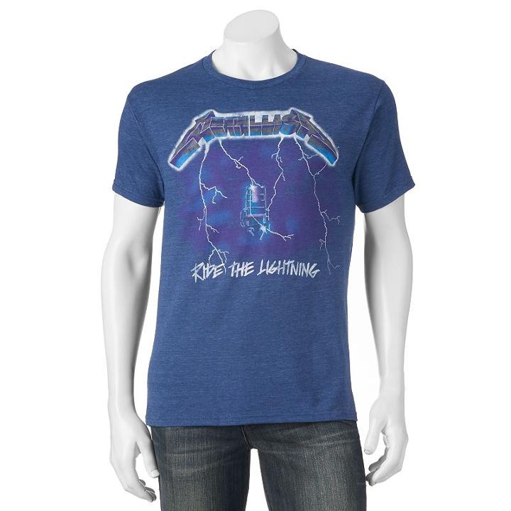 Men's Metallica Ride The Lightning Graphic Tee, Size: Xl, Blue