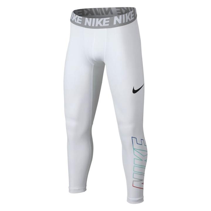 Boys 8-20 Nike Base Layer Three-quarter Leggings, Size: Medium, White