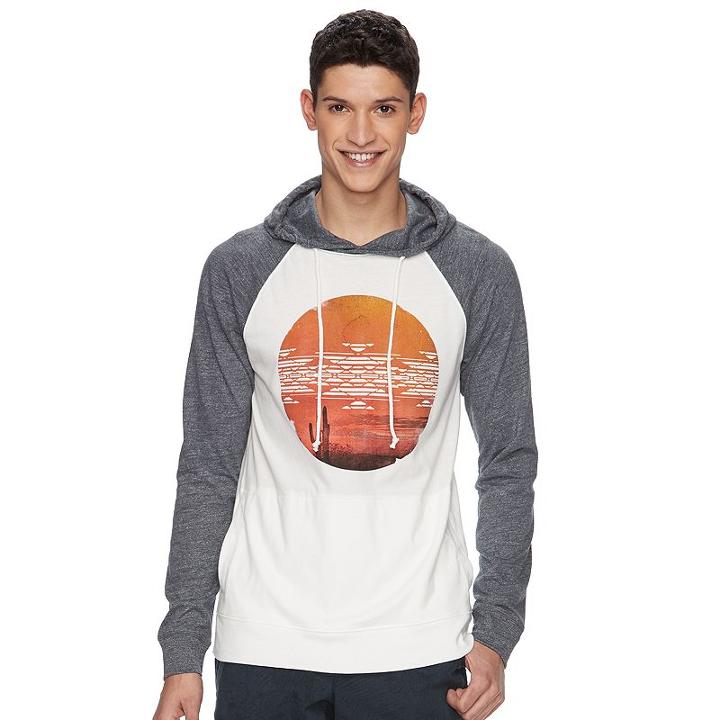 Men's Urban Pipeline&reg; Graphic Hoodie Tee, Size: Small, White Oth