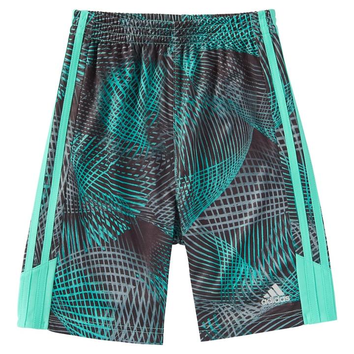 Boys 4-7x Adidas Amplified Abstract Shorts, Size: 4, Med Green