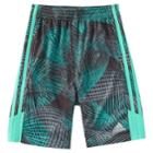 Boys 4-7x Adidas Amplified Abstract Shorts, Size: 4, Med Green
