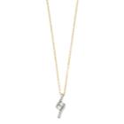 Sterling Silver 1/4 Carat T.w. Diamond 2-stone Pendant, Women's, White
