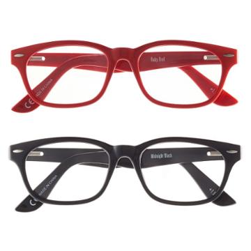 Eyesquare 2-pr. Square Reading Glasses - Red, Black