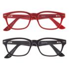 Eyesquare 2-pr. Square Reading Glasses - Red, Black