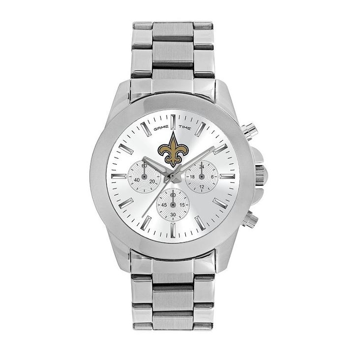 Women's Game Time New Orleans Saints Knockout Watch, Silver