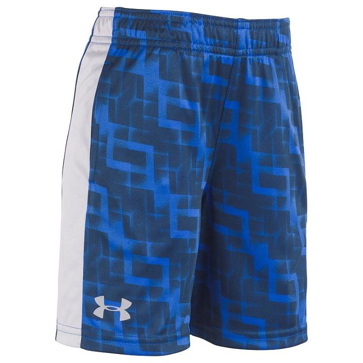Boys 4-7 Under Armour Interval Patterned Athletic Shorts, Boy's, Size: 7, Blue (navy)