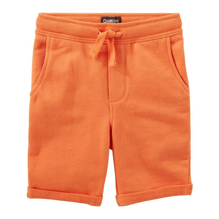 Boys 4-12 Oshkosh B'gosh&reg; Rolled French Terry Shorts, Size: 7, Orange