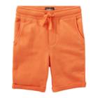 Boys 4-12 Oshkosh B'gosh&reg; Rolled French Terry Shorts, Size: 7, Orange