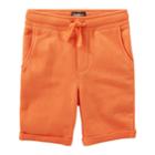 Boys 4-12 Oshkosh B'gosh&reg; Rolled French Terry Shorts, Size: 7, Orange