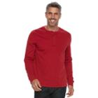 Men's Croft & Barrow&reg; Classic-fit Stretch Henley, Size: Xl, Med Red