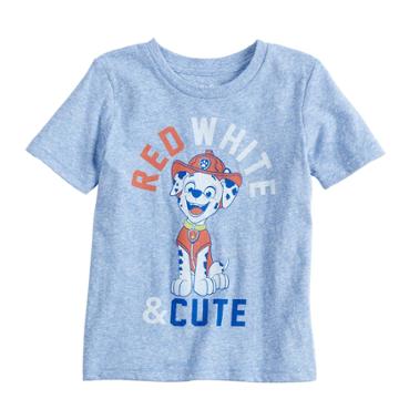 Baby Boy Jumping Beans&reg; Paw Patrol Marshall Red, White & Cute Graphic Tee, Size: 24 Months, Med Blue