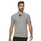 Men's Marc Anthony Slim-fit Slubbed Henley, Size: Xxl, Med Grey