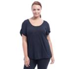 Plus Size Balance Collection Tee, Women's, Size: 3xl, Black
