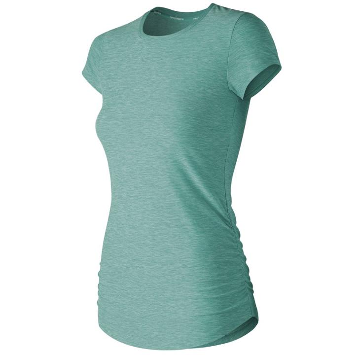 Women's New Balance Transform Perfect Short Sleeve Tee, Size: Small, Green