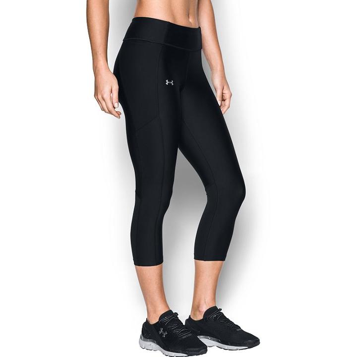 Women's Under Armour Speed Stride Heatgear Capris, Size: Xs, Black