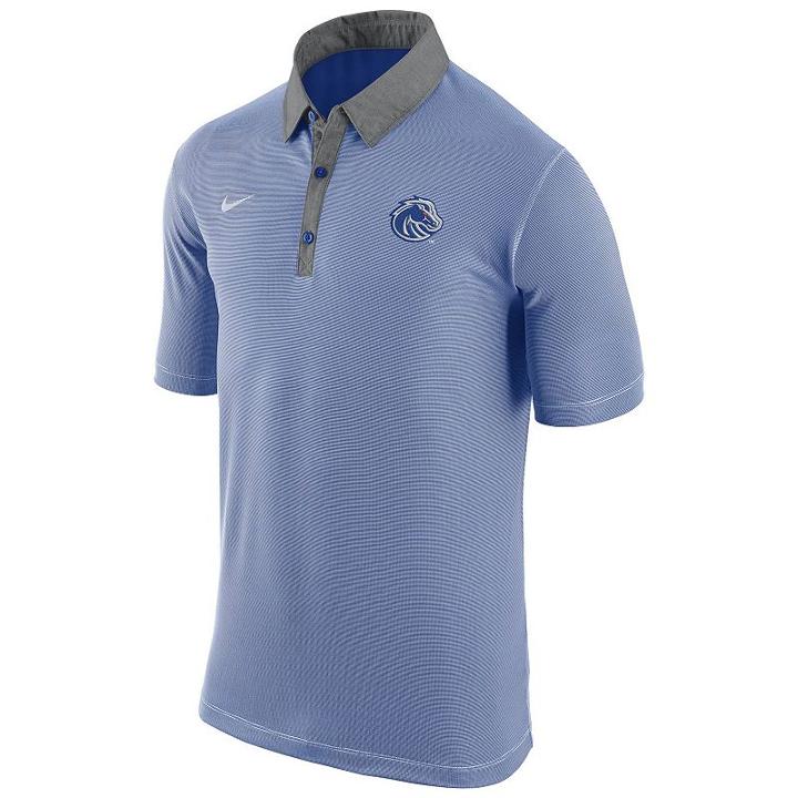 Men's Nike Boise State Broncos Microstripe Dri-fit Polo, Size: Large, Multicolor