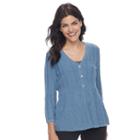 Women's Croft & Barrow&reg; Swing Cardigan, Size: Xl, Brt Blue