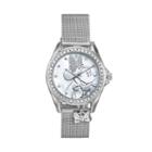 Disney's Minnie Mouse Women's Crystal Mesh Watch, Silver