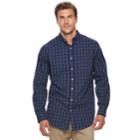 Big & Tall Croft & Barrow&reg; Classic-fit Stretch Woven Button-down Shirt, Men's, Size: 4xb, Dark Blue