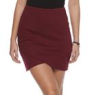 Juniors' So&reg; Striped Cross Front Skirt, Teens, Size: Small, Dark Pink