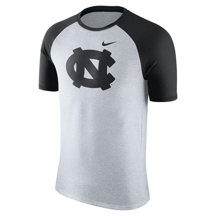 Men's Nike North Carolina Tar Heels Raglan Tee, Size: Medium, Natural