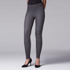 Simply Vera Vera Wang Denim Leggings, Women's, Size: Medium, Dark Grey