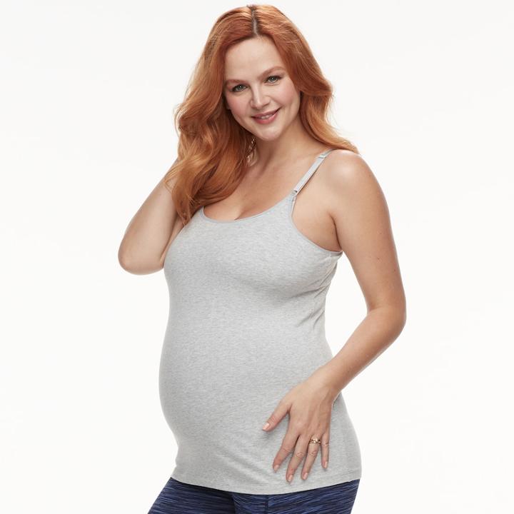 Maternity A:glow Nursing Cami, Women's, Size: Xl-mat, Light Grey