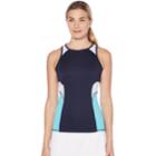 Women's Grand Slam Heathered Racerback Tennis Tank, Size: Medium, Turquoise/blue (turq/aqua)