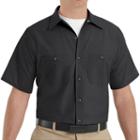 Big & Tall Red Kap Classic-fit Industrial Button-down Work Shirt, Men's, Size: 3xb, Black