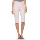 Women's Gloria Vanderbilt Amanda Skimmer Capris, Size: 16 Avg/reg, Light Pink