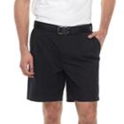 Big & Tall Croft & Barrow&reg; Regular-fit Easy-care Stretch Pleated Shorts, Men's, Size: 54, Black