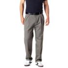 Big & Tall Haggar Work To Weekend Classic-fit Pleated Expandable Waist Pants, Men's, Size: 44x34, Green