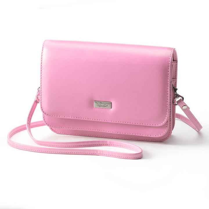 Buxton Double-flap Convertible Shoulder Bag, Women's, Pink