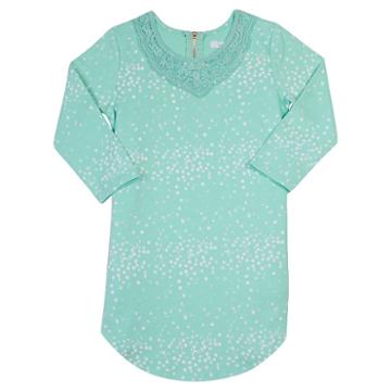 Girls 7-16 Harper & Elliott Crochet Shift Dress, Size: Large, Green Oth