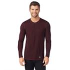 Men's Climatesmart Heavyweight Performance Base Layer Henley, Size: Large, Dark Red