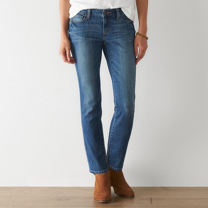 Petite Sonoma Goods For Life&trade; Sky Skinny Jeans, Women's, Size: 12p-short, Med Blue