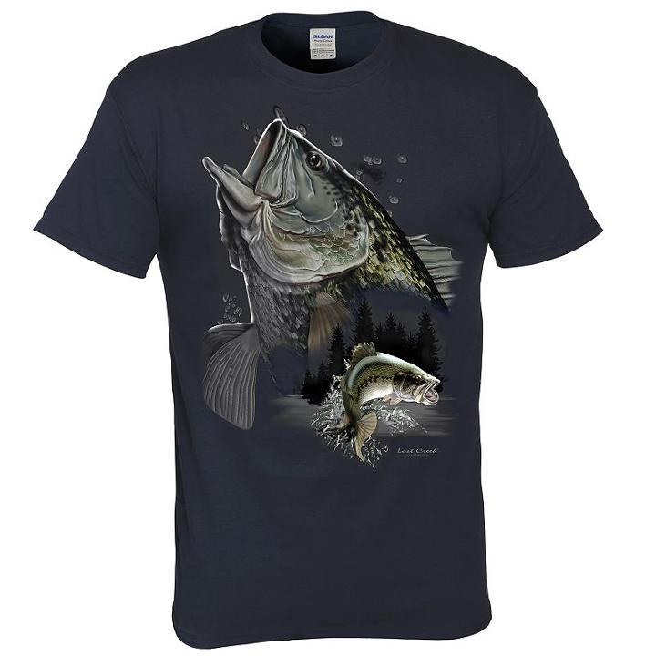Big & Tall Bass Trio Fishing Tee, Men's, Size: Xl Tall, Blue (navy)