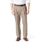 Men's Dockers&reg; Signature Khaki Lux Classic-fit Stretch Pleated Pants D3, Size: 36x32, Dark Beige