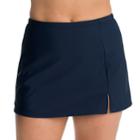 Women's Upstream Solid Skirtini Bottoms, Size: 10, Blue (navy)