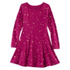 Girls 4-10 Jumping Beans&reg; Princess Seam Dress, Size: 10, Dark Pink