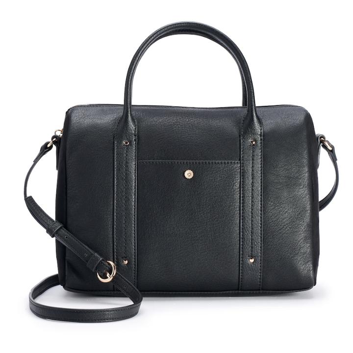 Lc Lauren Conrad Mia Satchel, Women's, Black