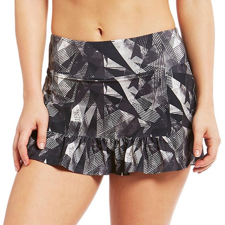 Women's Marika Knit Ruffle Skort, Size: Small, Oxford