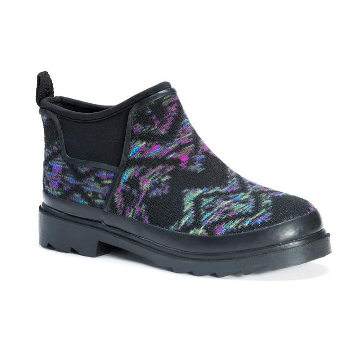 Muk Luks Libby Women's Water-resistant Rain Shoes, Girl's, Size: 6, Black