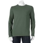 Men's Croft & Barrow&reg; Solid Pocket Tee, Size: Large, Dark Green